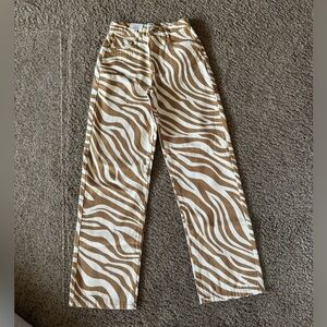 Brand new Cotton on zebra stripped jeans!